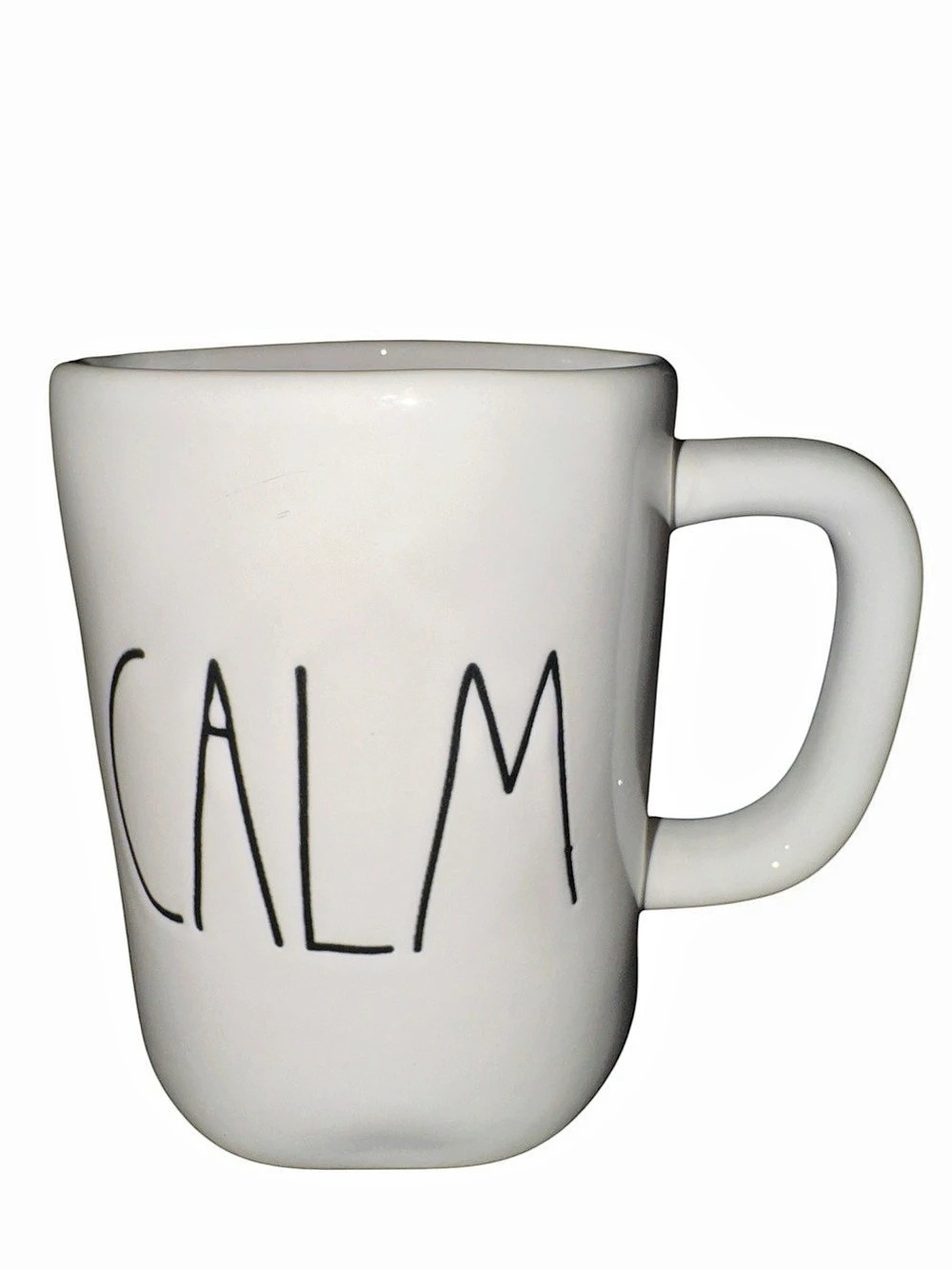 Magenta Ceramic Coffee Mug in White